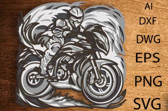 Download Multilayer Panel Motorcycle/Layered Art - Layered art Collection
